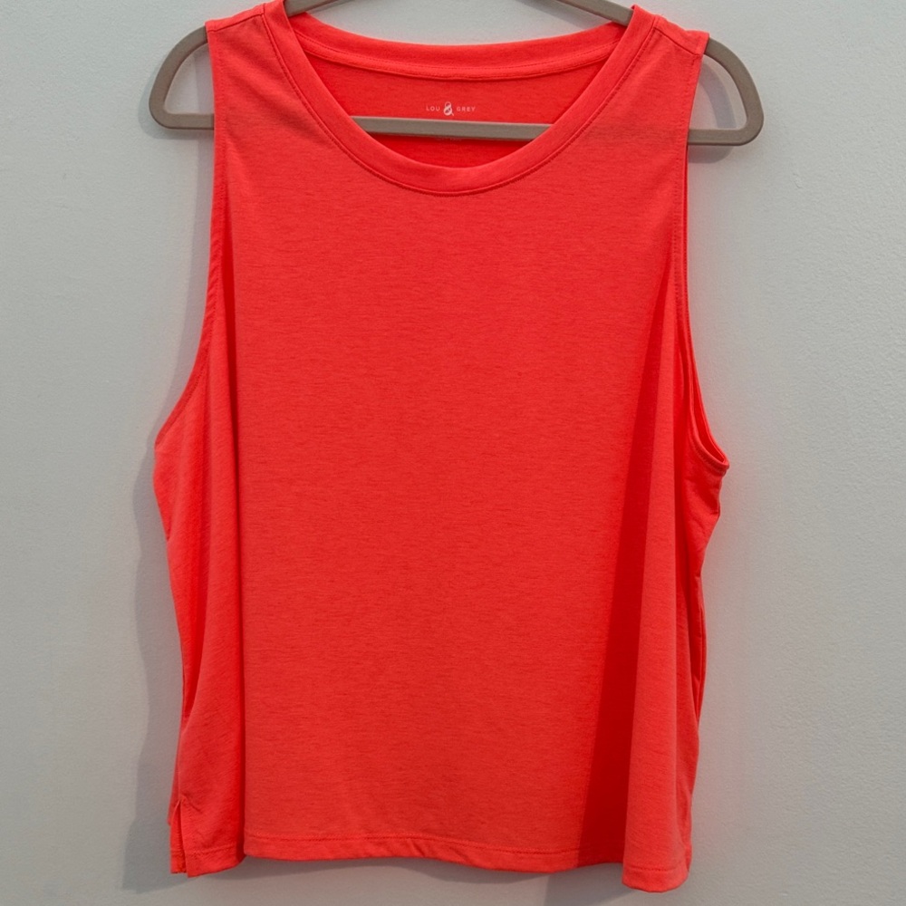 EUC Lou & Grey Vibrant Coral Tank Top - Size XXL